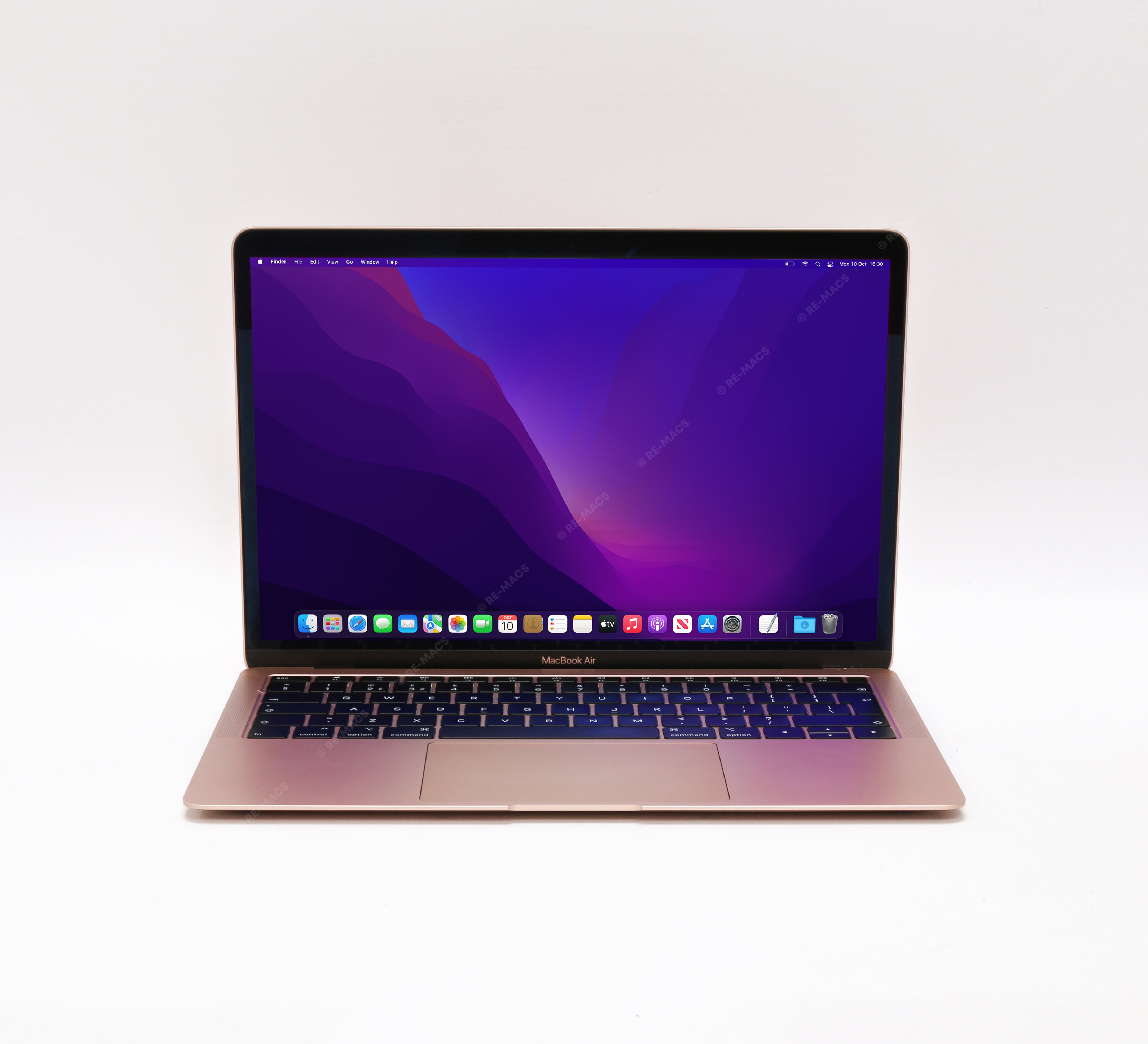 Apple Macbook Air 13" (2019) Intel Core i5 1.6GHz, 8GB RAM, 256GB SSD, Gold - macOS Sonoma Refurbished
