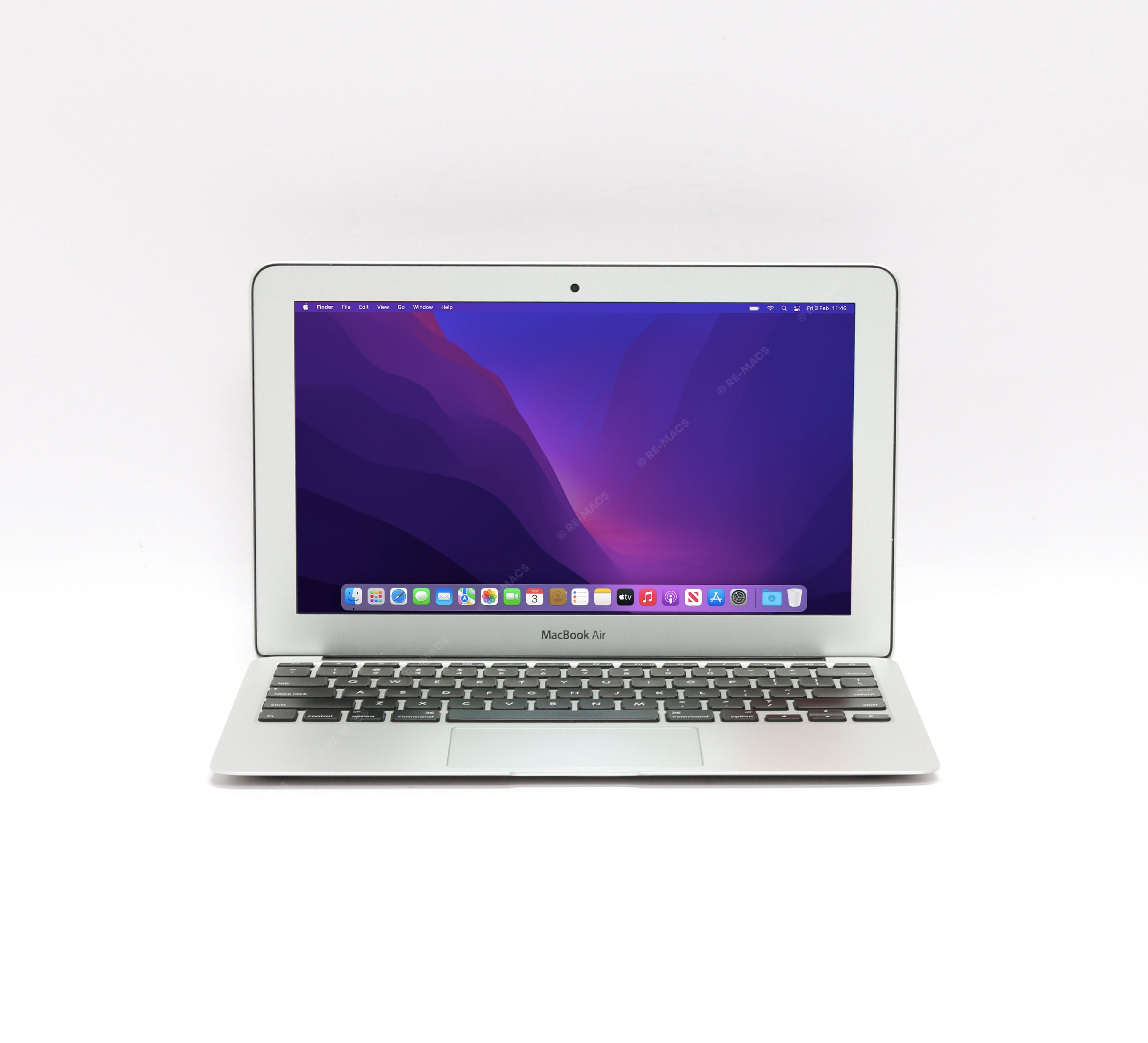 Apple Macbook Air 11" (2015) Intel Core i5 1.6GHz 4GB RAM, 128GB HDD, Silver - mac OS Monterey