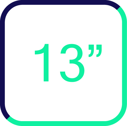 Screen size 13-inch