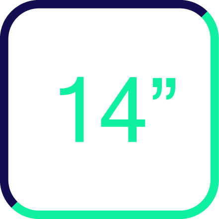 Screen size 14-inch