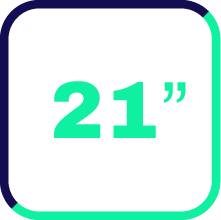 Screen size 21-inch