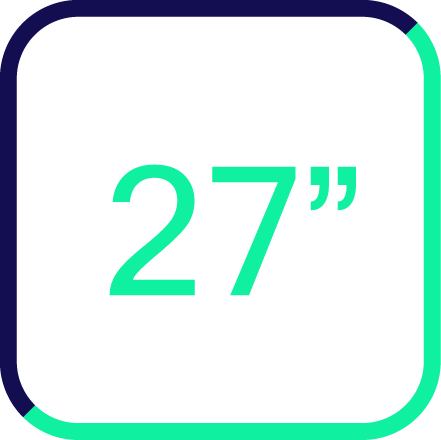 Screen size 27-inch