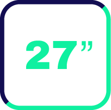 Screen size 27-inch