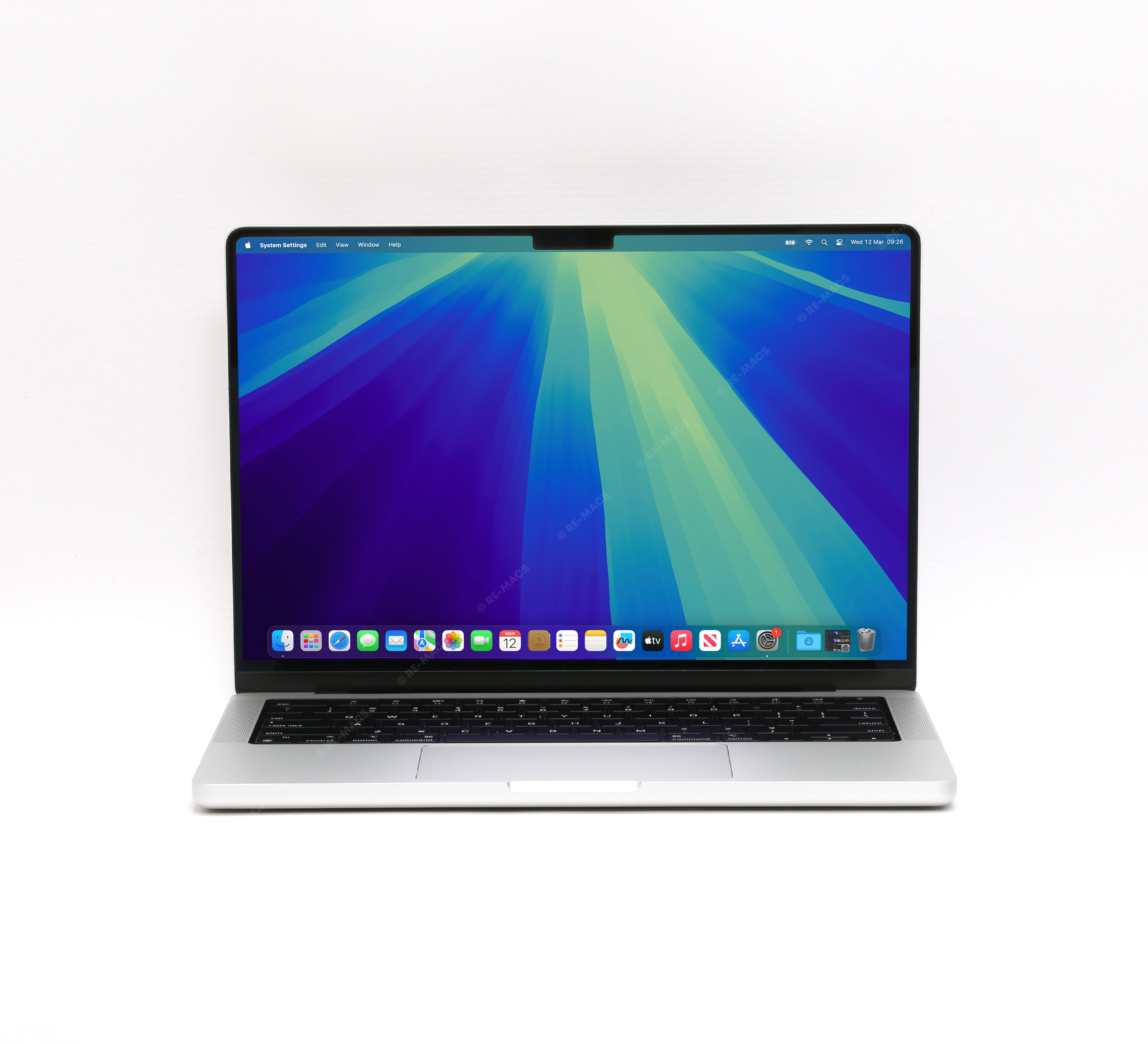 Apple Macbook Pro 14" (2021) Silicon M1 16GB RAM, 512GB Storage, Silver - mac OS Sequoia