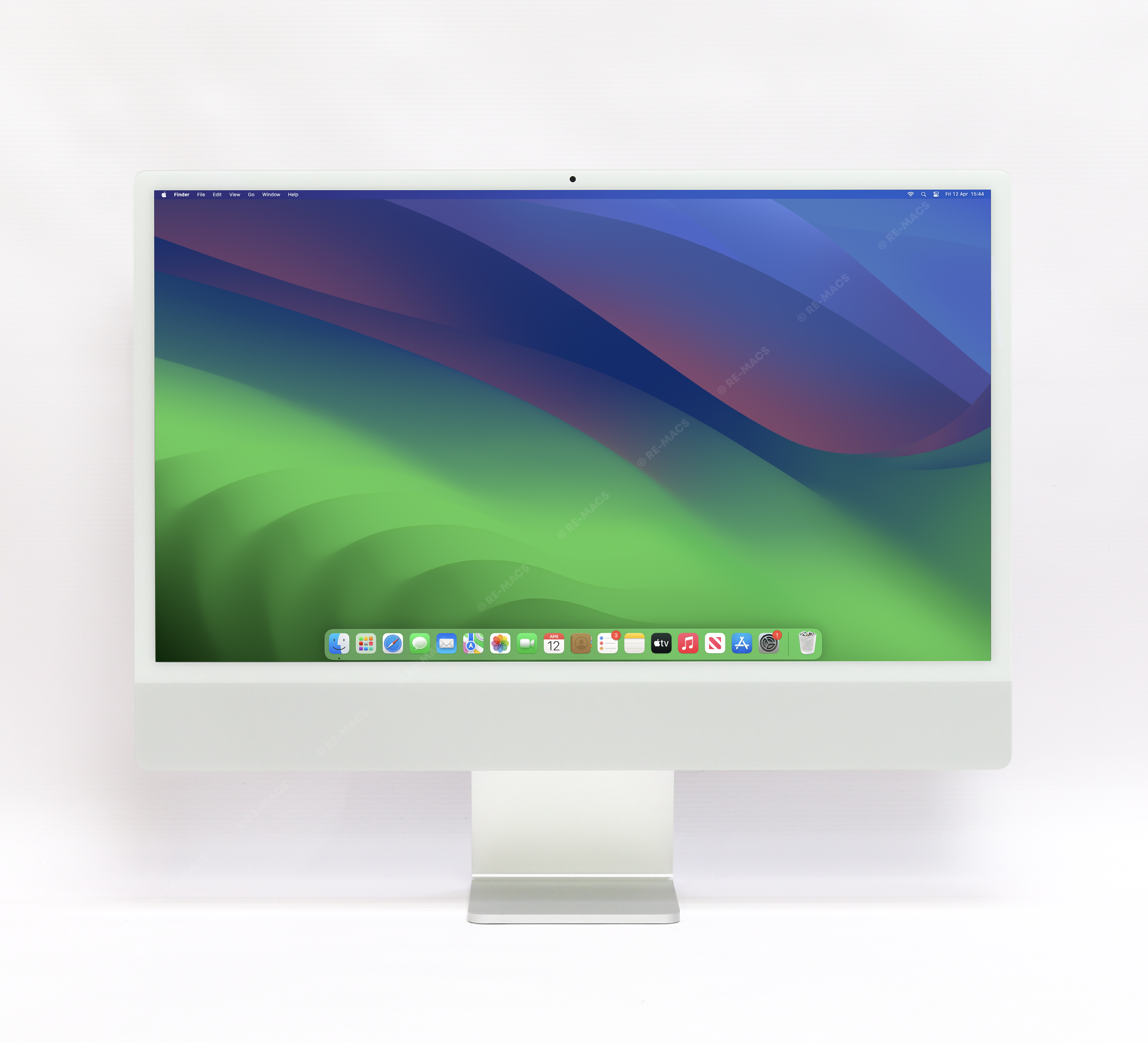 Apple iMac 24" (2021) Silicon M1, 16GB RAM, 512GB SSD, Silver - mac OS Sequoia Refurbished