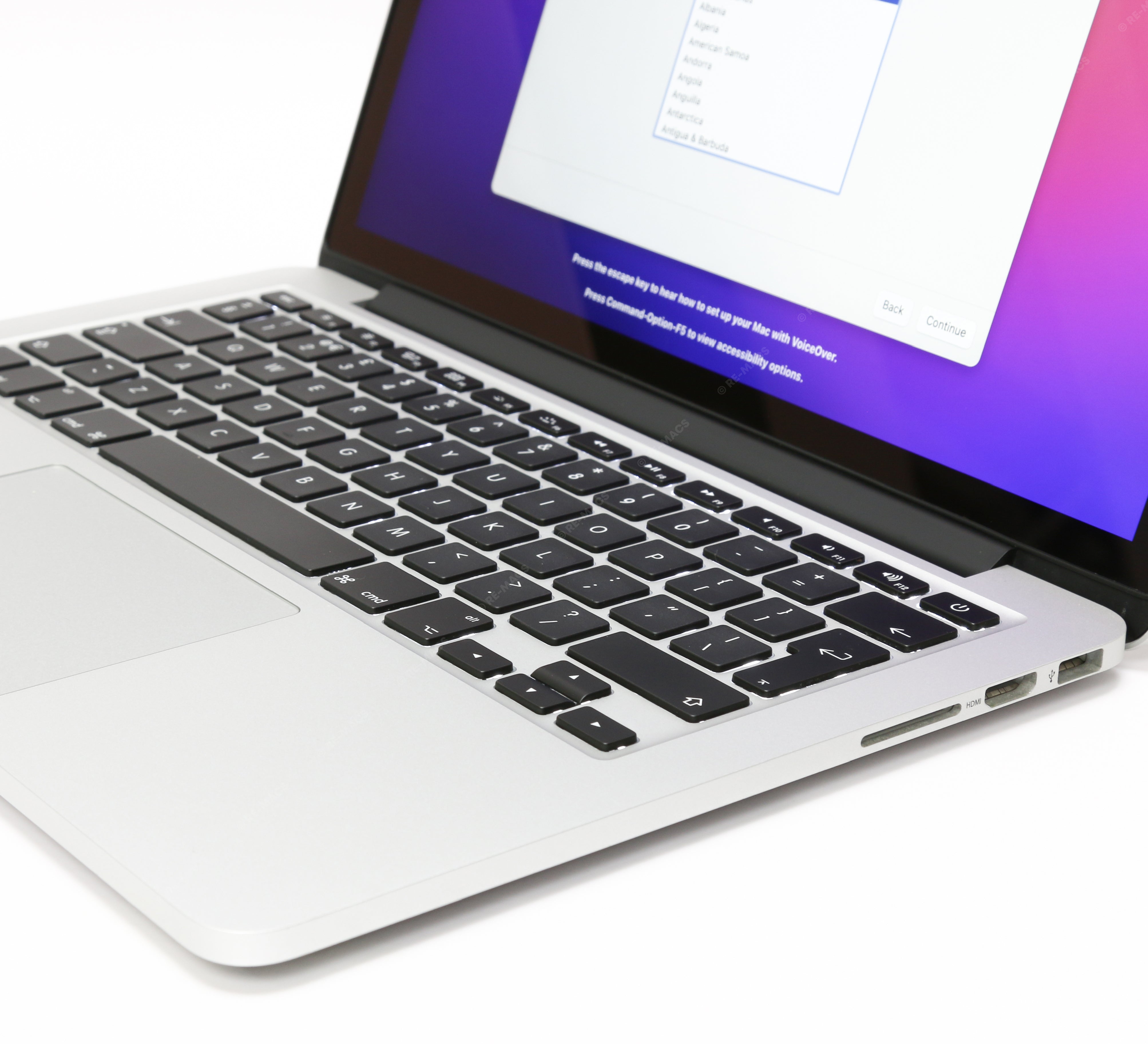 Apple Macbook Pro 13" (2014) Intel Core i5 2.6GHz 16GB RAM, 256GB Storage, Silver - mac OS Catalina