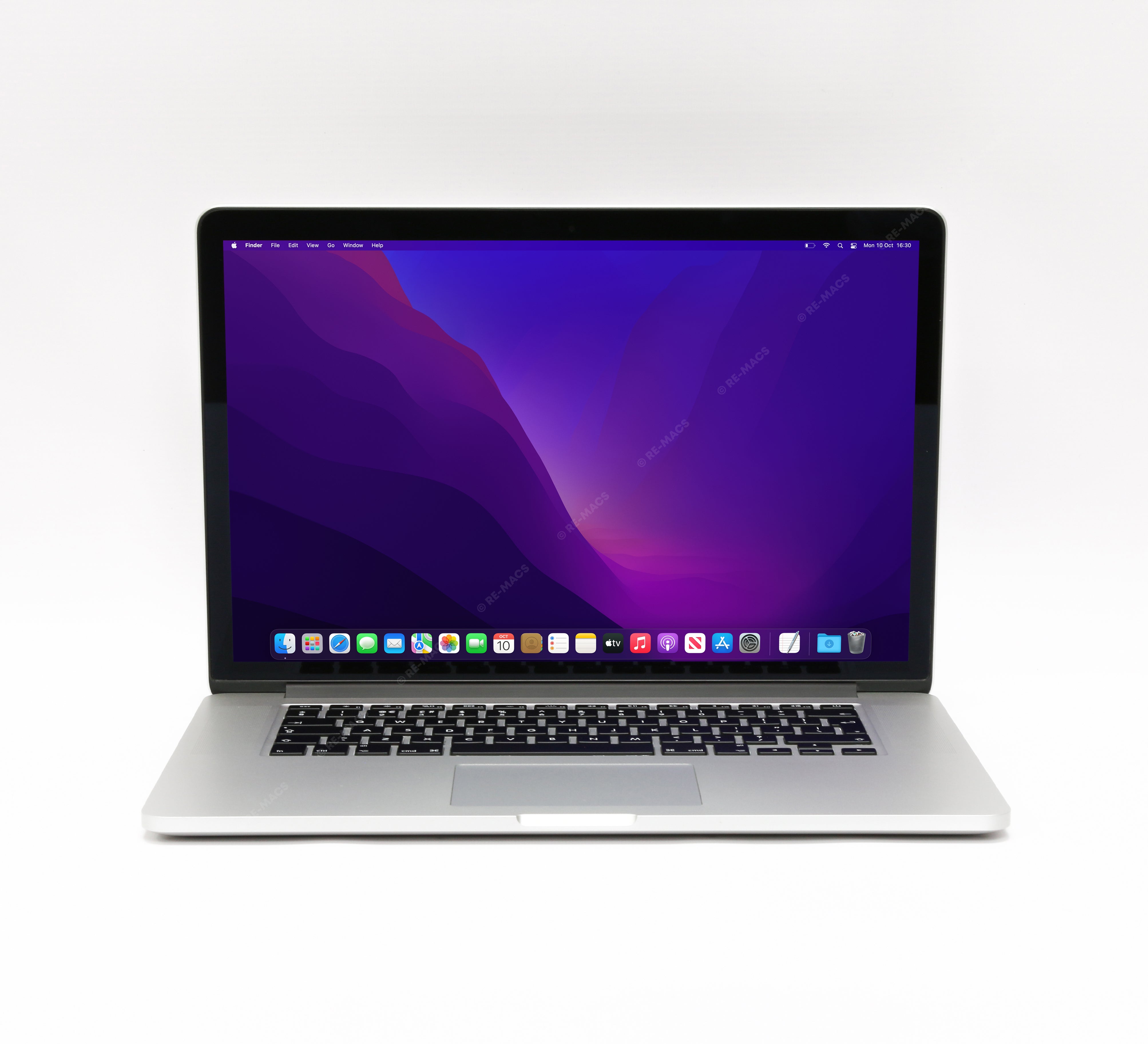 Apple Macbook Pro 15" (2015) Intel Core i7 2.2GHz 16GB RAM, 256GB Storage, Silver - mac OS Monterey